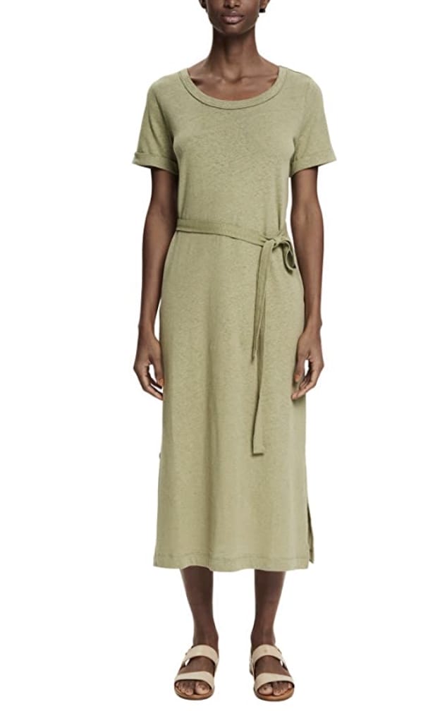 ESPRIT Leinenkleid in Light Khaki – 50% Rabatt