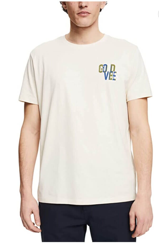 ESPRIT Jersey-T-Shirt mit Print – 50% Rabatt