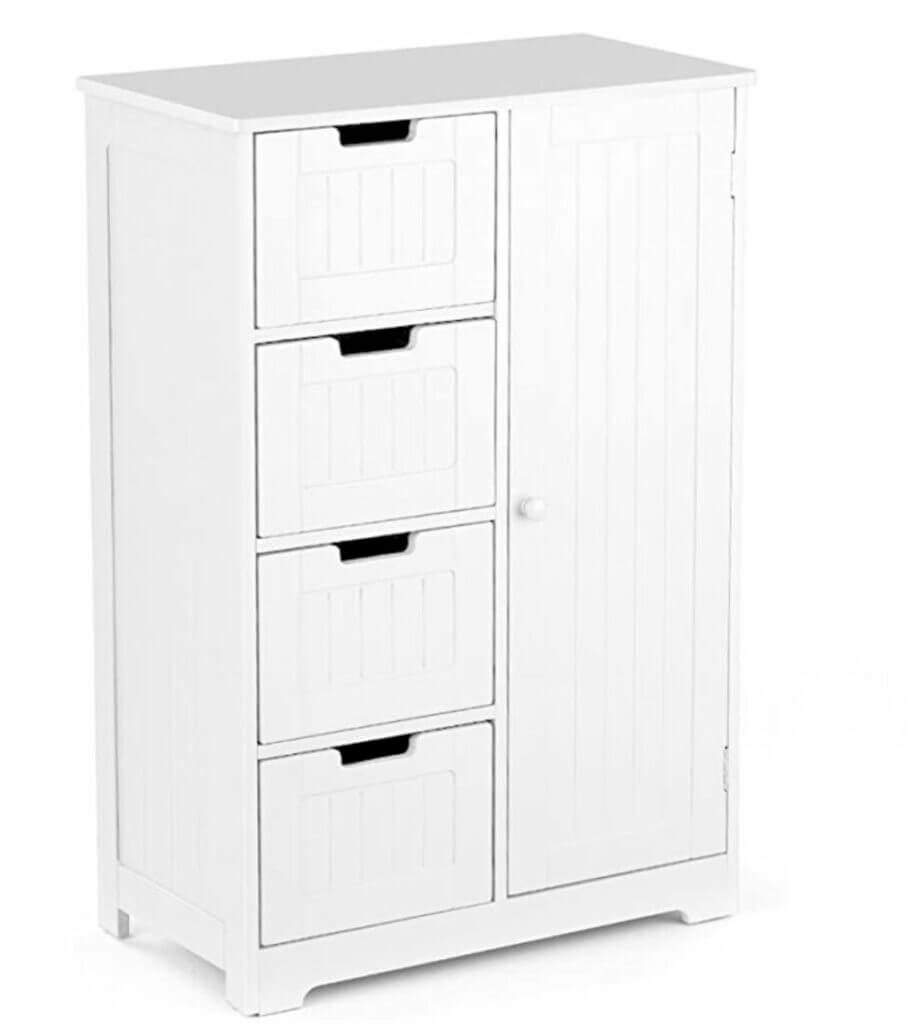 Für ein perfektes Badezimmer: IKAYAA Badezimmerschrank  mit 4 Schubladen – 20% Rabatt