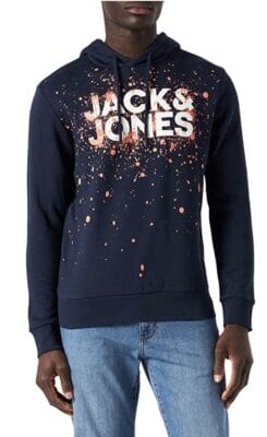 JACK JONES Herren Jjnew Splash Hoodie Kapuzenpullover