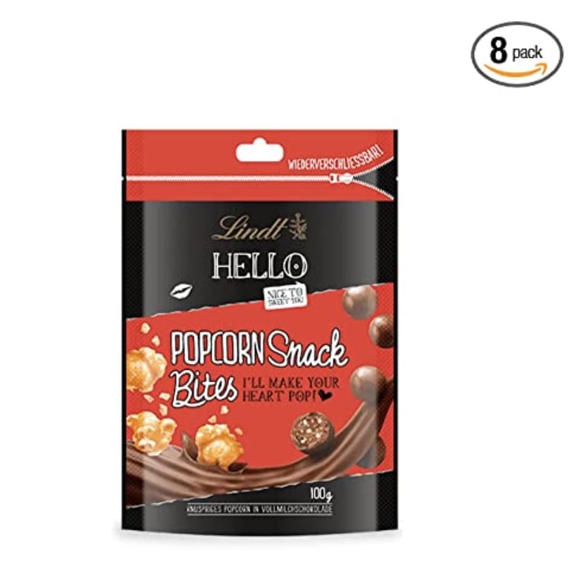 Lindt HELLO Popcorn Snack Bites 8 x 100g – 43% Rabatt