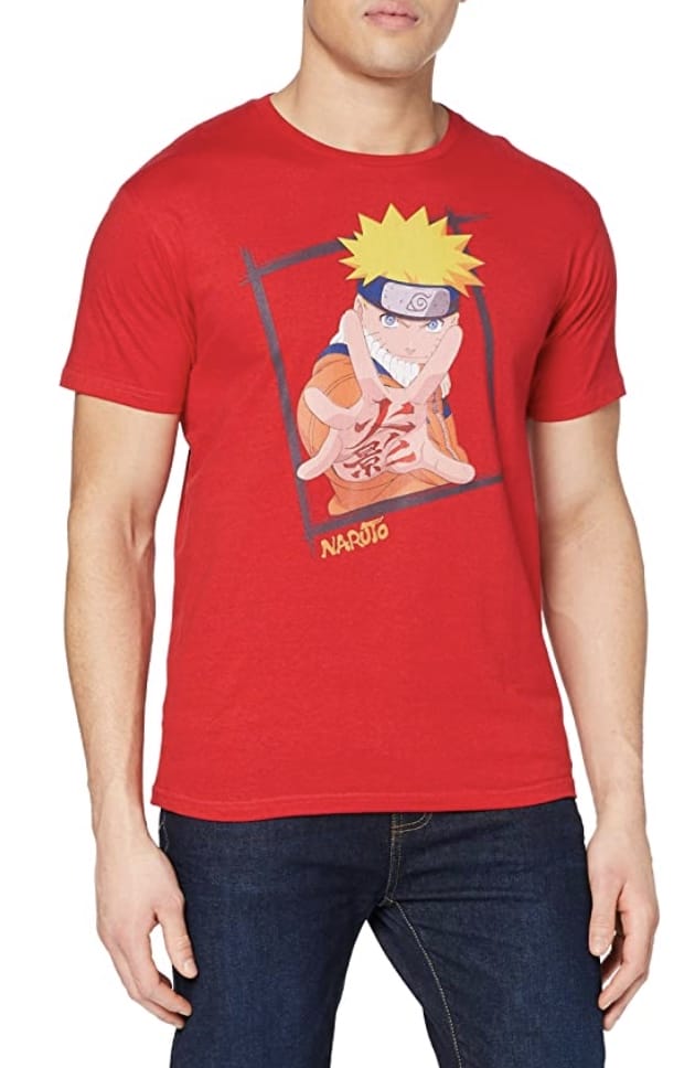 Naruto Herren T-Shirt in Rot – nur 5,35 €