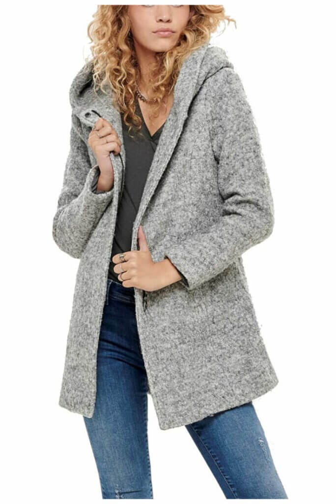 ONLY Damen Onlsedona Boucle Wool Coat Mantel – 57% Rabatt