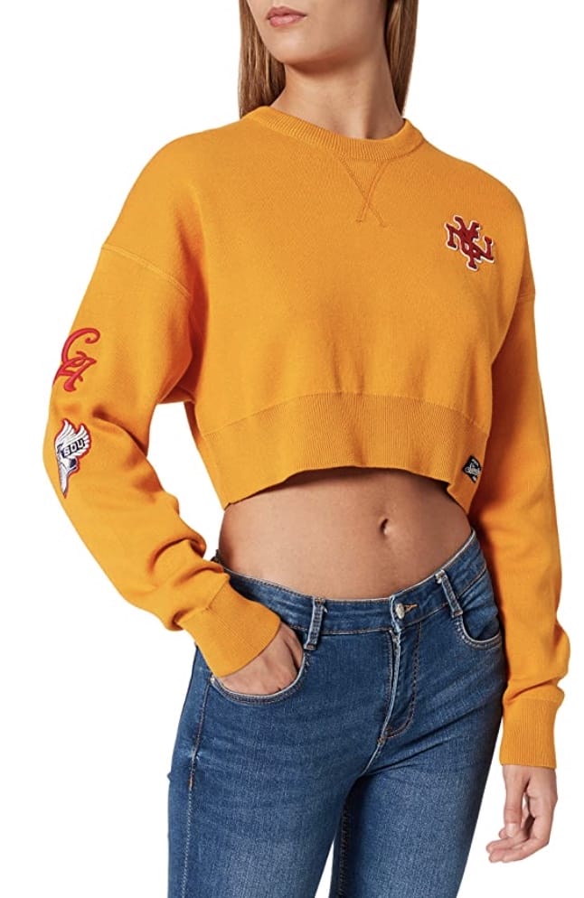 Superdry Damen Varsity Crop Sweater – 81% Rabatt