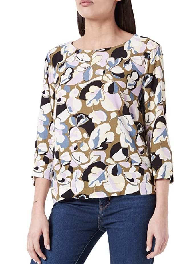 TOM TAILOR Damen Bluse Olive Colorful – 70% Rabatt