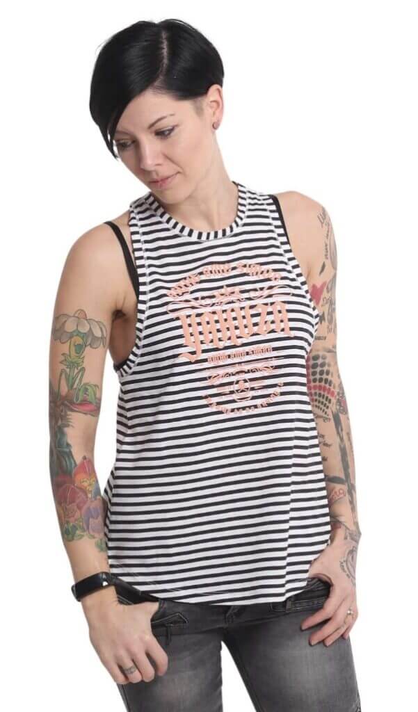 Yakuza Damen Script Stripe Shirt – 40% Rabatt