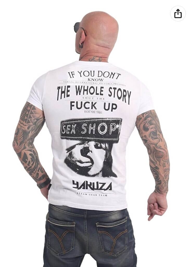 Yakuza Herren XXX Shop T-Shirt – 55% Rabatt