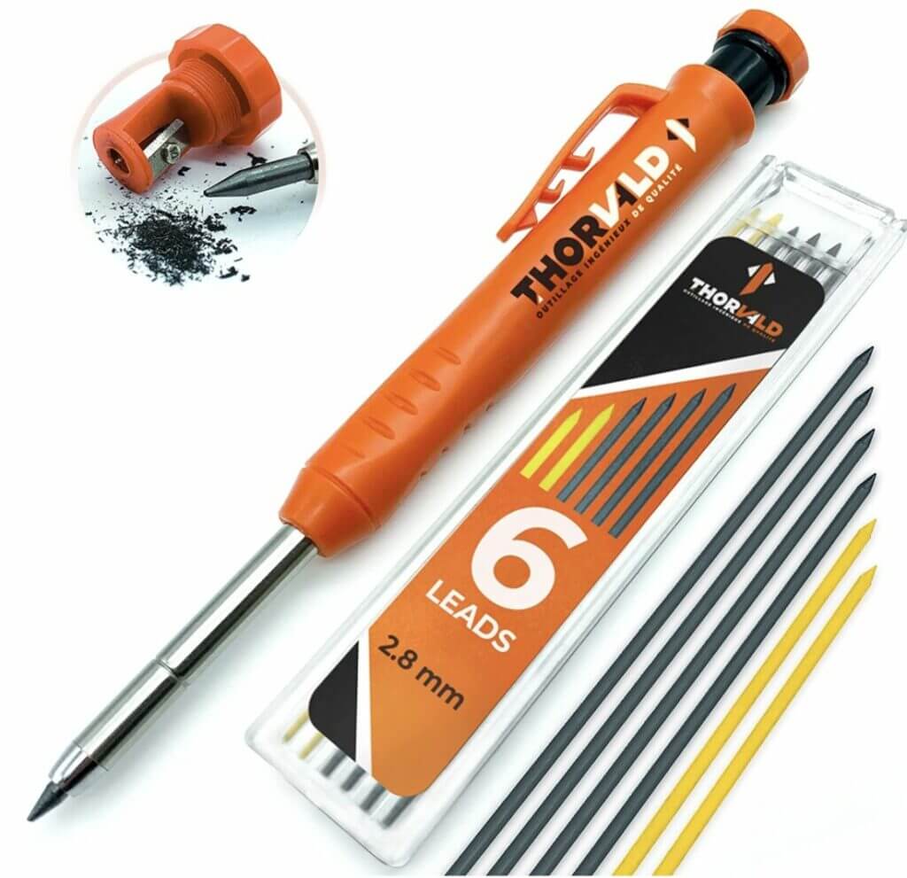 Robuster und ausziehbarer Bleistift [+ inkl. 7 Minen Multi-Halterungen + Mine-Größe] – 41% Rabatt