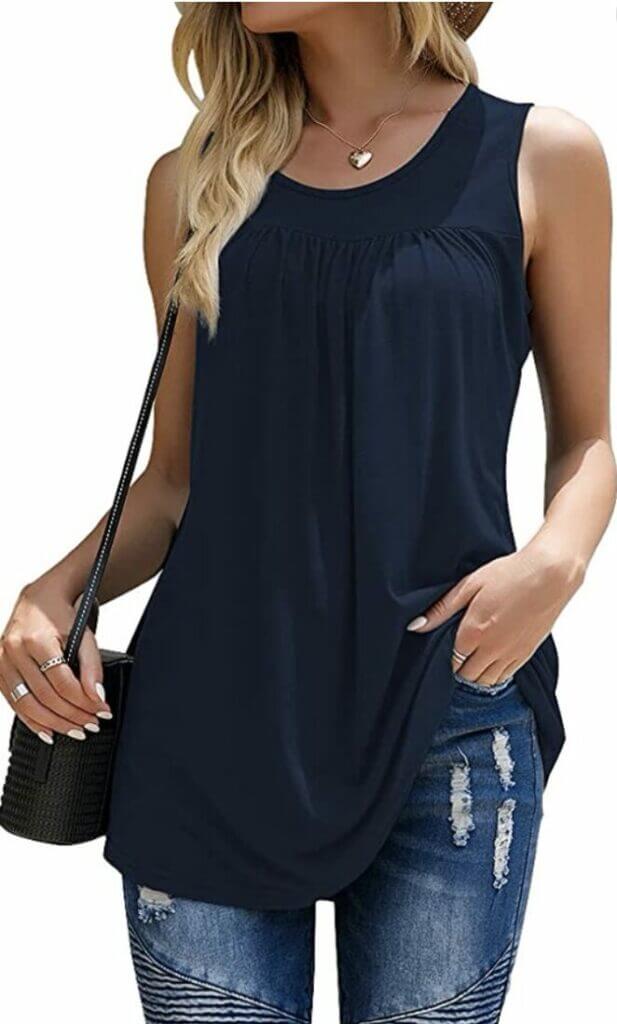 Ärmellose Damen Tunika in verschiedenen Farben – 50% Rabatt