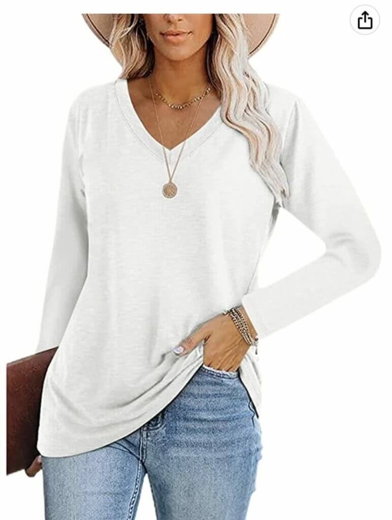 Damenpullover mit V-Ausschnitt – 50% Rabatt