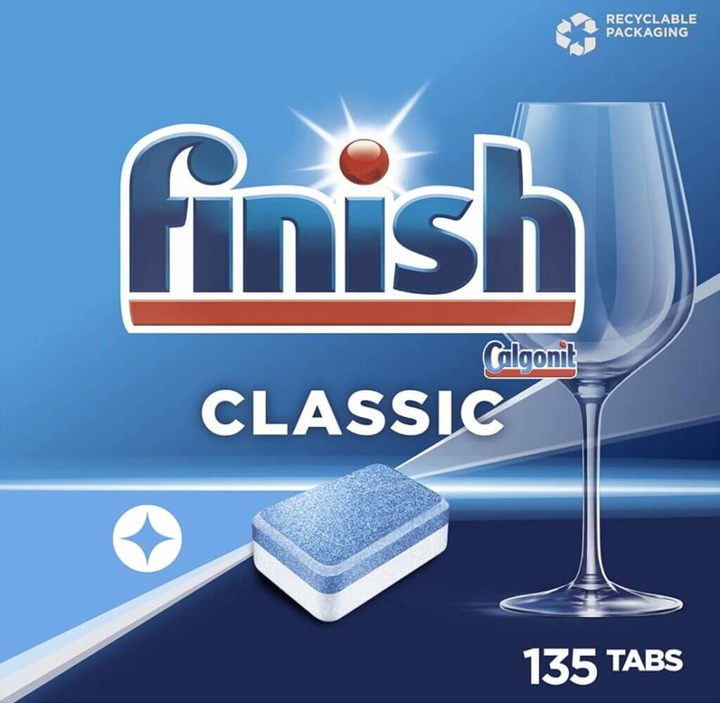 Finish Classic Spülmaschinentabs Sparpack mit 135 Finish Tabs – 39% Rabatt + 10% Spar-Abo + 10% Rabatt auf die erste Lieferung