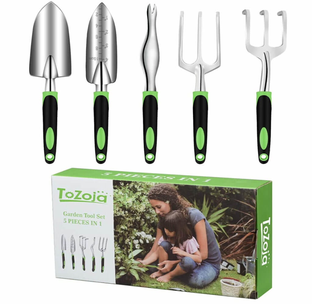 Für die Gartenarbeit: 5-teiliges Gartenwerkzeuge Set – 50% Rabatt