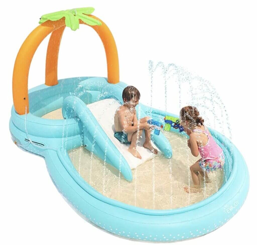 EVAJOY Planschbecken für Kinder, 280 x 180 x 135 cm – 30% Rabatt
