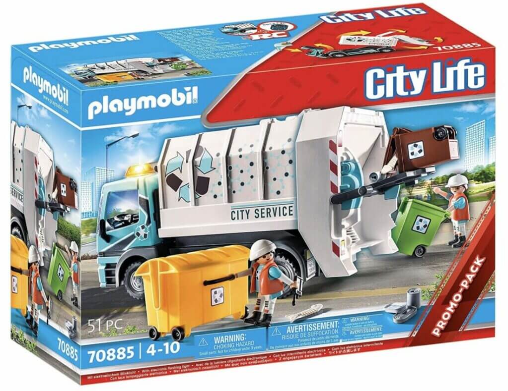 PLAYMOBIL – Müllfahrzeug mit Blinklicht – 22% Rabatt