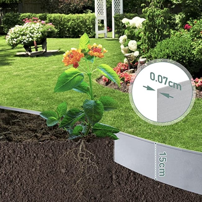 Für einen gepflegten Garten: Yakimz Rasenkante Metall – 30% Rabatt