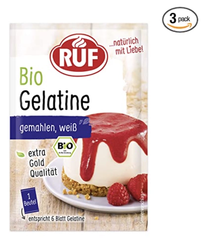 RUF Bio Gelatine gemahlen im 3er-Pack – 42% Rabatt