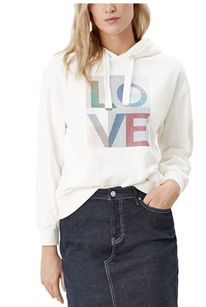 s.Oliver Damen Hoodie Love – 65% Rabatt + 2,09 € Coupon