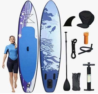 Cecaylie Aufblasbares SUP Board mit Zubehör - 30% Rabatt 3 stand up paddle board