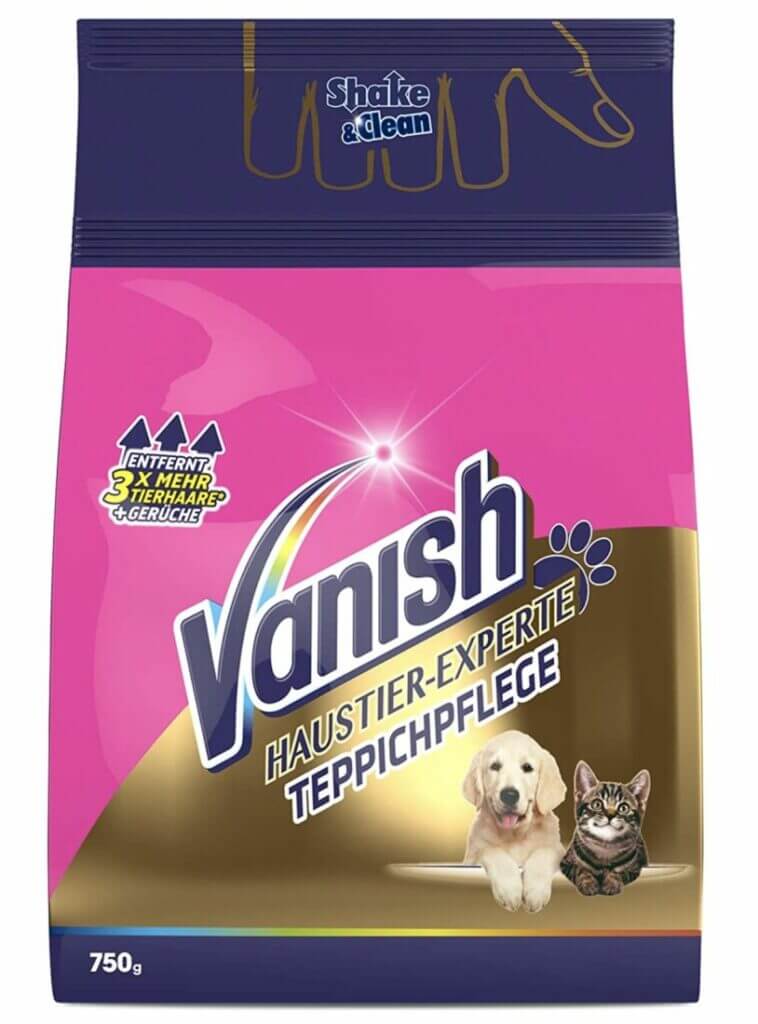 Vanish Haustier-Experte Teppichreiniger – 38% Rabatt + 10% Spar-Abo