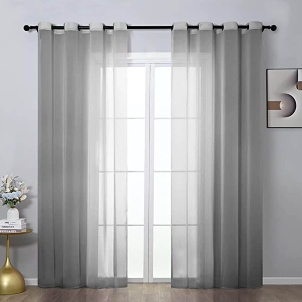 Aoresac 2 Stück Vorhänge mit Ösen in verschiedenen Größen – 50% Rabatt