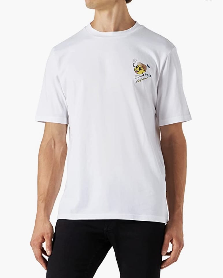 BOSS Herren Relaxed-Fit Artwork T-Shirt – 58% Rabatt