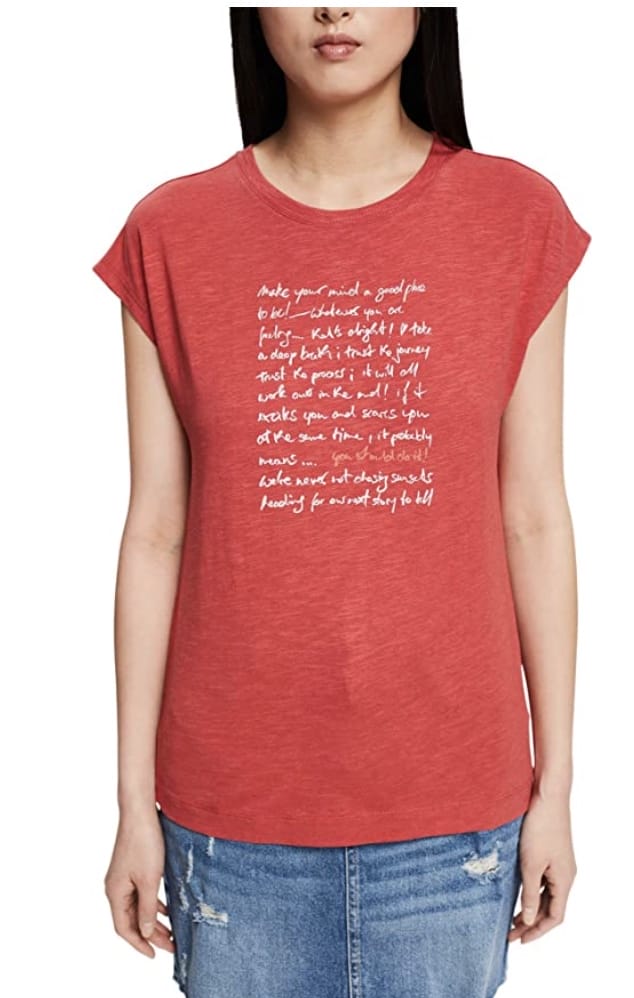 ESPRIT Damen Shirt in Rot – 50% Rabatt