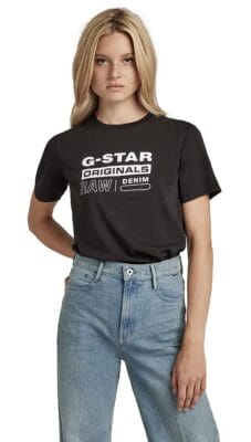 G STAR RAW Herren Originals Label Regular T Shirt