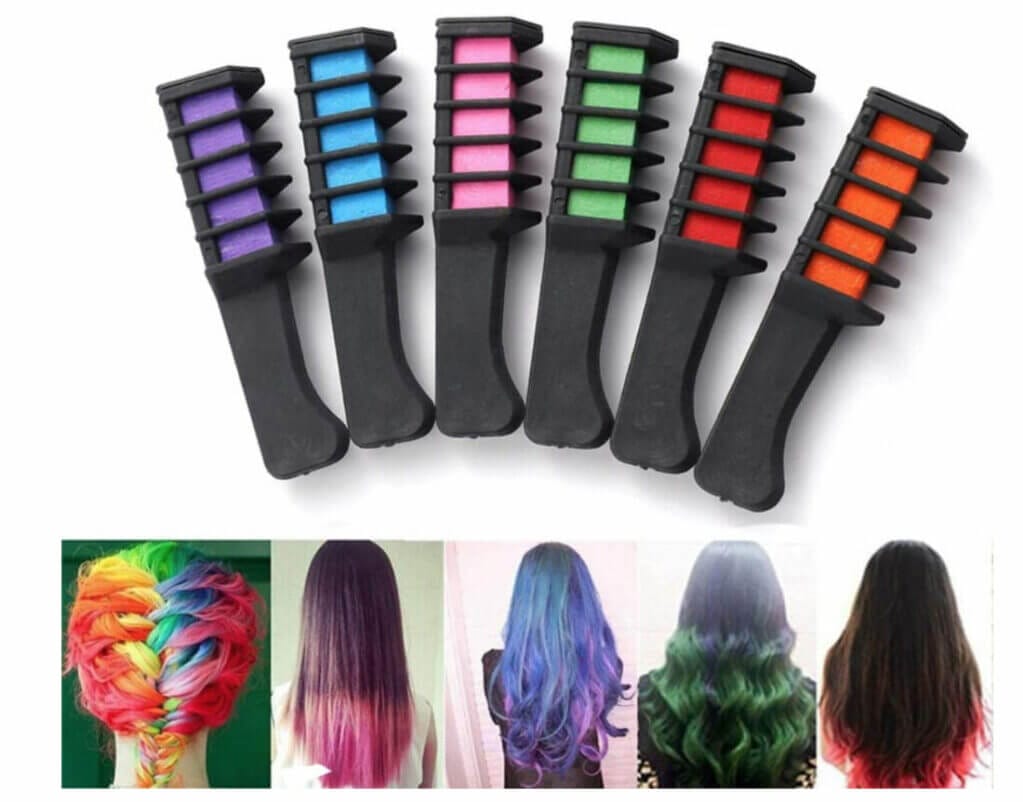 In vielen tollen Farben erhältlich: BOLUOMIZKALY Haarkreidekamm – 70% Rabatt