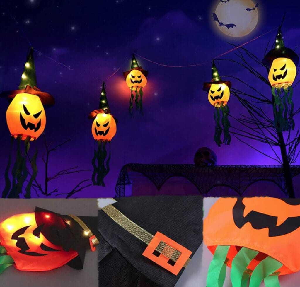 Halloween LED Kürbis Deko zum Aufhängen – 70% Rabatt
