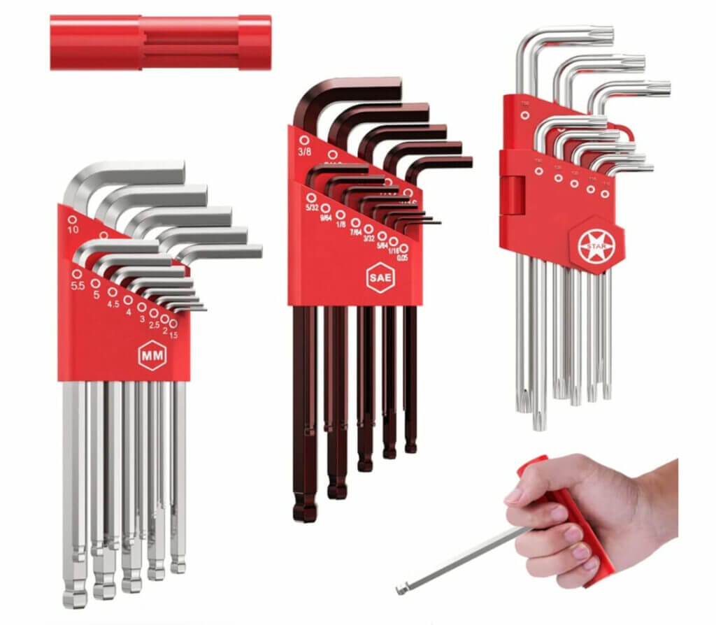 Sehr nützlich: 35-teiliges Innensechskantschlüssel-Set – 27% Rabatt