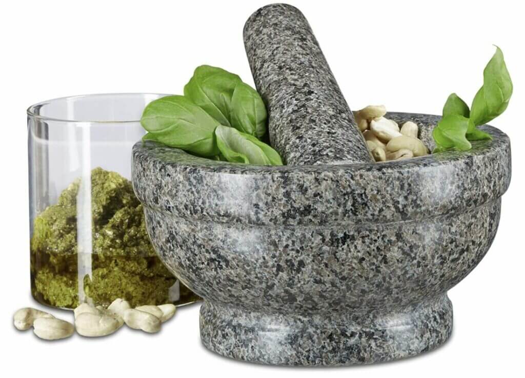 Relaxdays Granit Mörser mit Stößel – 40% Rabatt