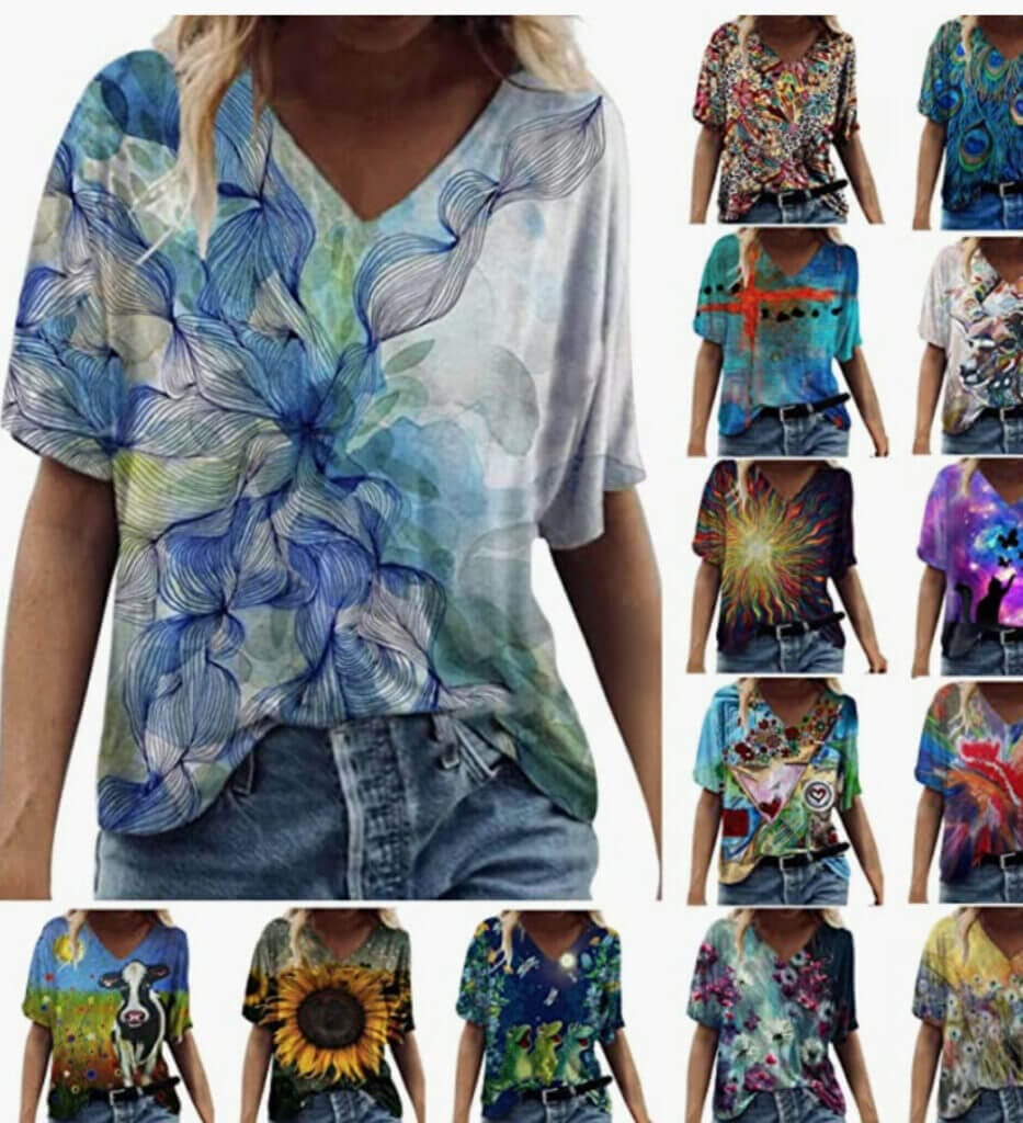 In tollen Designs: ZWXIN Damen T-Shirt – 50% Rabatt