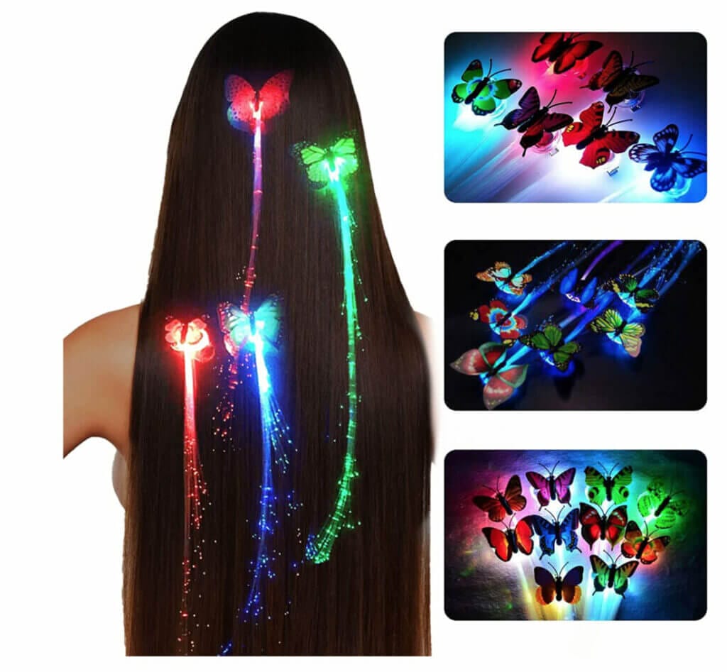 Für leuchtend buntes Haar: Leuchtender Haarschmuck – 70% Rabatt