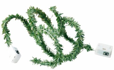Zum Dekorieren: Lichterkette mit künstlichem Tannengrün - 70% Rabatt 3 led