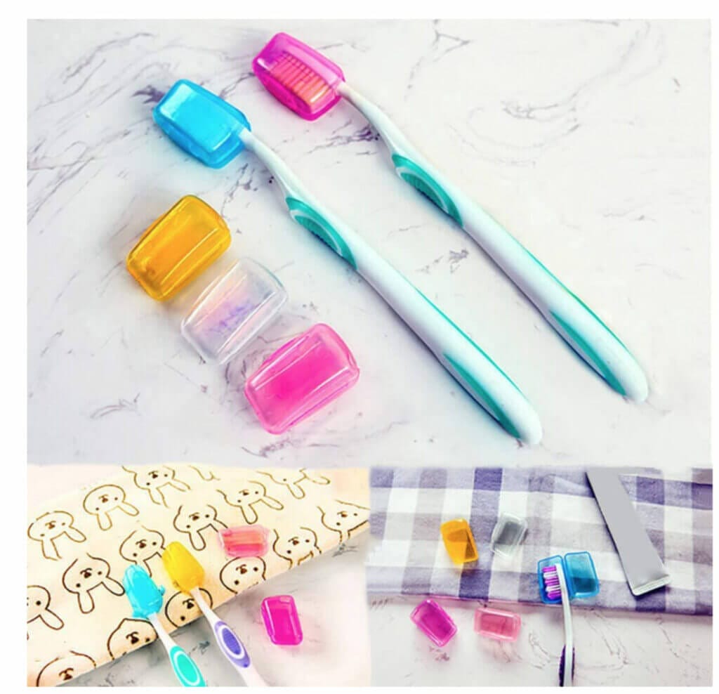 Super praktisch: Zahnbürstenkopf Schutzhüllen (5 Stück) – 70% Rabatt