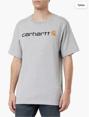Carhartt Herren Relaxed Fit Heavyweight Short Sleeve Logo Graphic T Shirt
