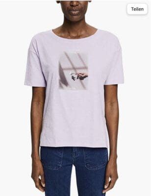 ESPRIT T Shirt mit Fotoprint Bio Baumwolle