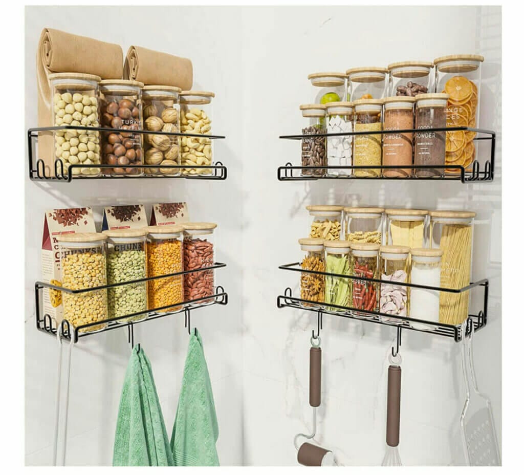 NANHONG Gewürzregale im 4er-Set – 50% Rabatt