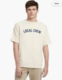 TOM TAILOR Denim Herren College T-Shirt Creme – 58% Rabatt