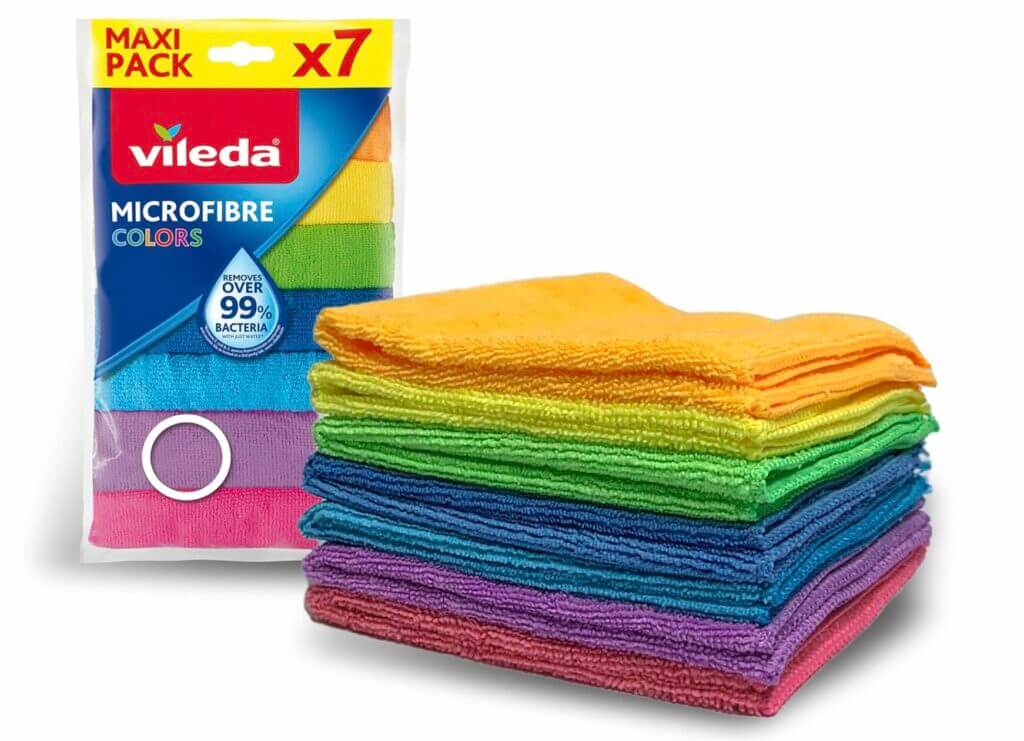 Vileda Microfaser Colors Allzwecktücher – 38% Rabatt
