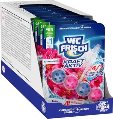 WC Frisch Kraft Aktiv Duftspüler Blüten-Frische (10er Pack)