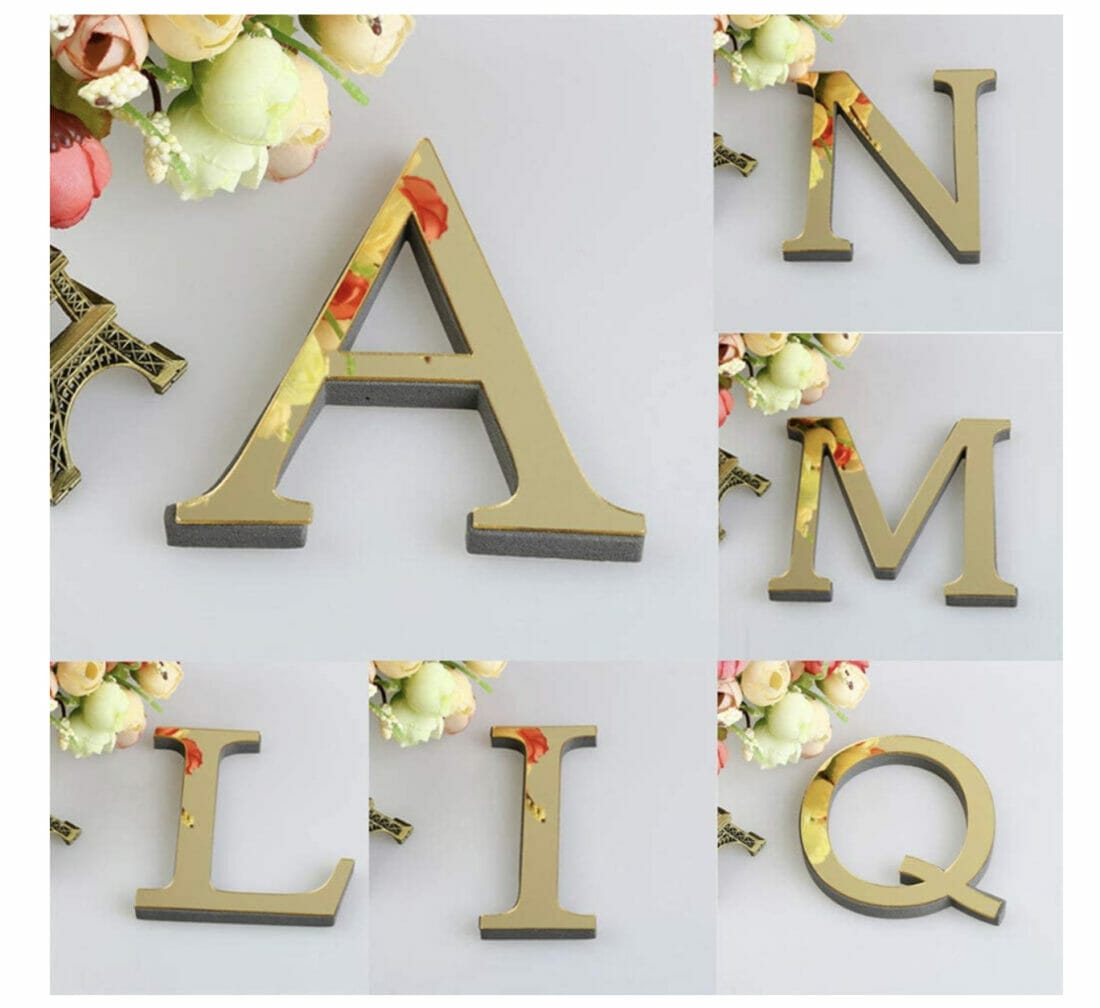 Selbstklebende Wanddeko Buchstaben – 60% Rabatt