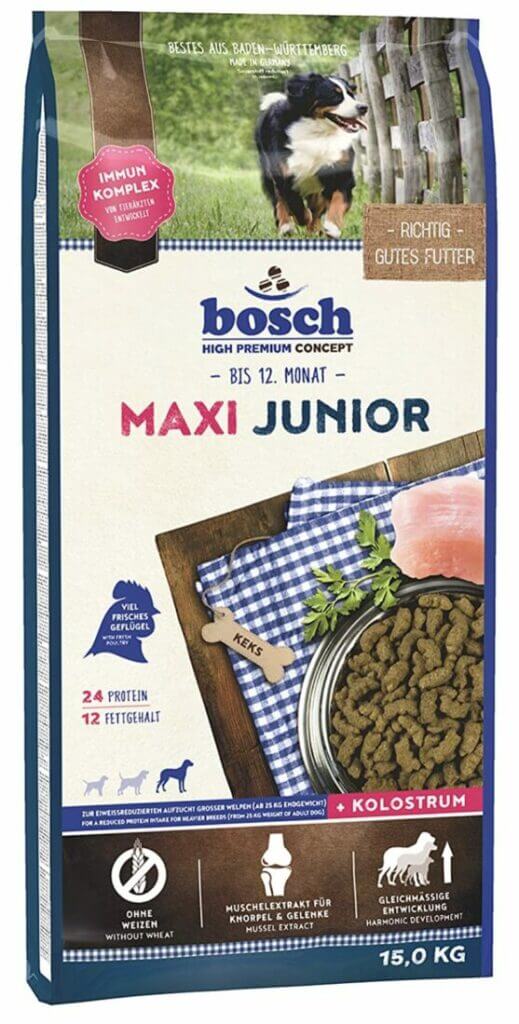 bosch HPC Maxi Junior | Hundetrockenfutter zur Aufzucht großer Rassen (ab 25 kg) | 1 x 15 kg – 30% Rabatt