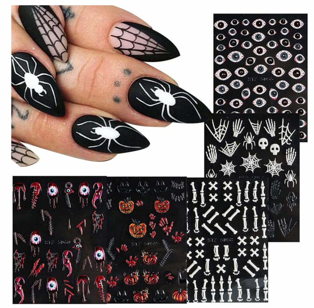 Mit tollen Halloween Motiven: Halloween Nagelsticker – 70% Rabatt