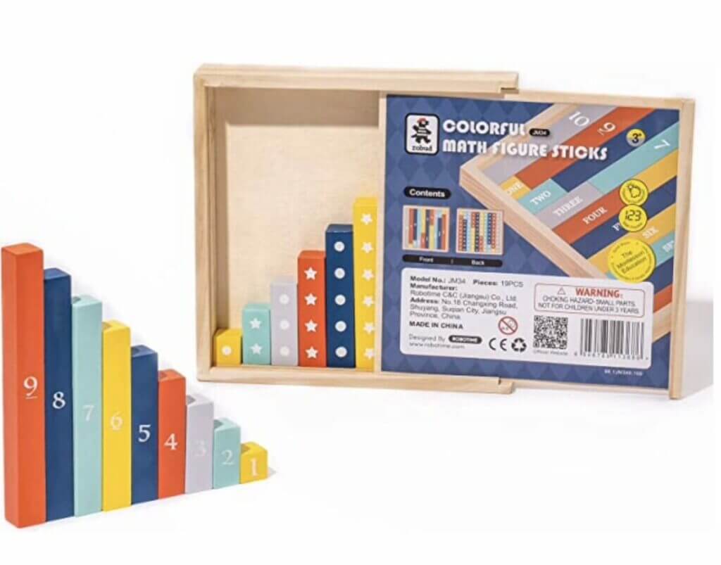 Damit fällt zählen lernen leicht: ROBUD Buntes Kinder Zählspielzeug – 65% Rabatt