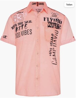 Camp David Herren Hemd Koralle - 53% Rabatt 3 Camp David Herren Hemdr