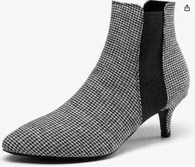 Damen Stiefel mit Stiletto-Absatz kariert 