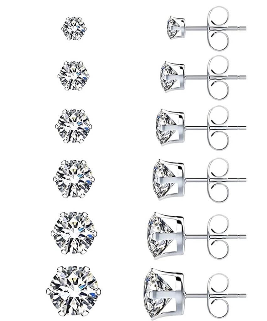 Tolles Ohrstecker Set in Edelstahl in diversen Größen – 80% Rabatt