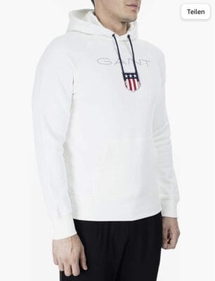 GANT Herren Shield Hoodie Kapuzenpullover1