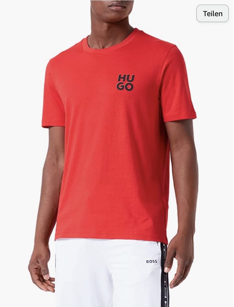HUGO Herren Dimento T-Shirt – 49% Rabatt